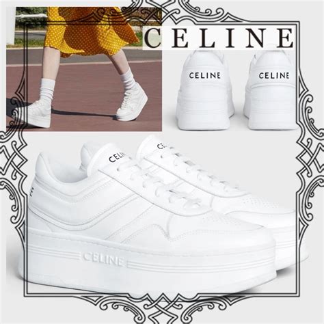 celine sneakers white red|Celine sneakers platform.